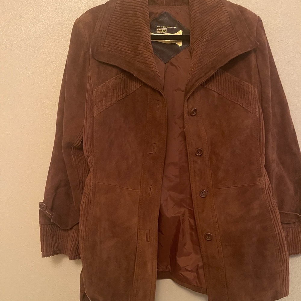 Ladies suede The Tannery Brown Jacket